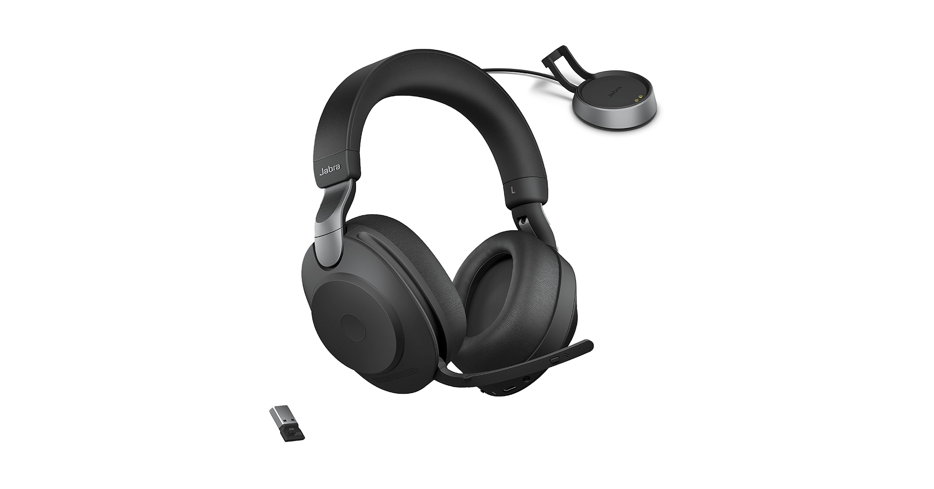 ヘッドホン Jabra Evolve2 85 UC Link380a Amazon.com: Jabra EVOLVE2 85, LINK380A MS Stereo Stand Black